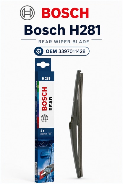 Bosch H281 Rear Wiper Blade — 11" (Single) | OEM 3397011428