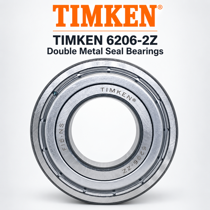TIMKEN 6206-2Z Double Metal Seal Bearings