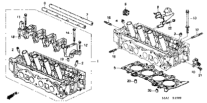 Honda 37840-RJH-006 TDC Genuine  Cylinder Sensor Assembly
