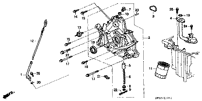 Honda Genuine 37240-PT0-014 Oil Pressure Switch