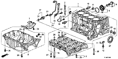 Honda 37500-R40-A01 Genuine Crankshaft Position Sensor