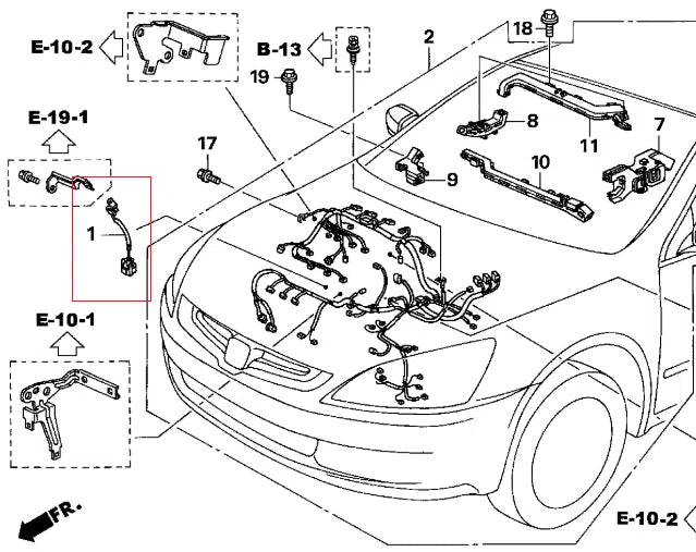 Honda 30531-RCA-A01 Knock Sensor