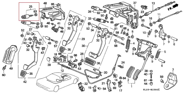 Honda Genuine (35710-SE3-A01) Clutch Switch Assembly