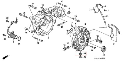 Honda Genuine OEM Rear Differential Drain/Fill Plug Washers (20mm), Bag of 10-94109-20000