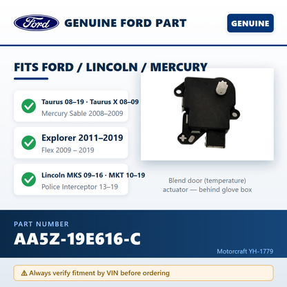 Ford AA5Z-19E616-C — fitment guide infographic