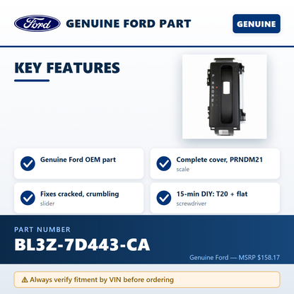 Ford BL3Z-7D443-CA — key features infographic