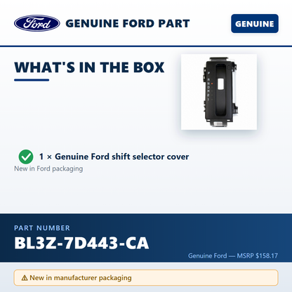 Ford BL3Z-7D443-CA — package contents infographic