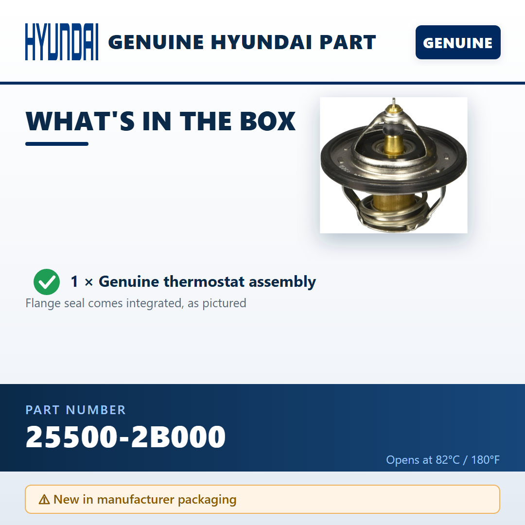 Hyundai 25500-2B000 — package contents infographic