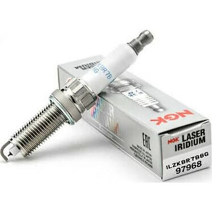 NGK Laser Iridium Spark Plug — ILZKBR7B8G (97968)— OEM Quality (Pack of 4)