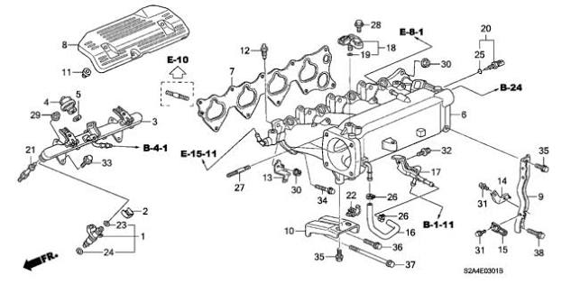 Honda 37870-PLC-004  Genuine  Engine Coolant Temperature Sensor