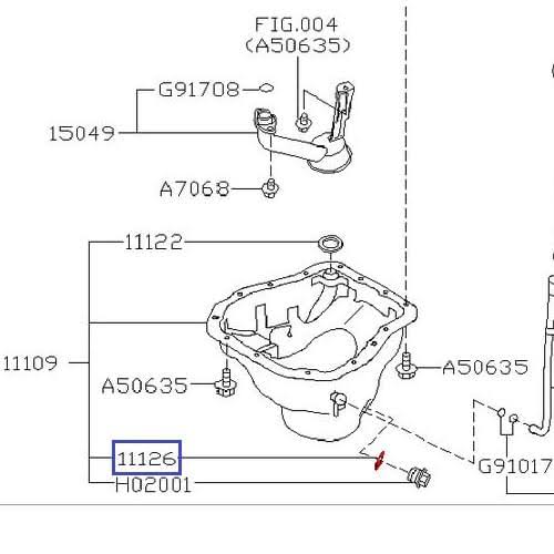 Subaru 11126AA000  Genuine  Oil Drain Plug Crush Gasket (Set of 10)