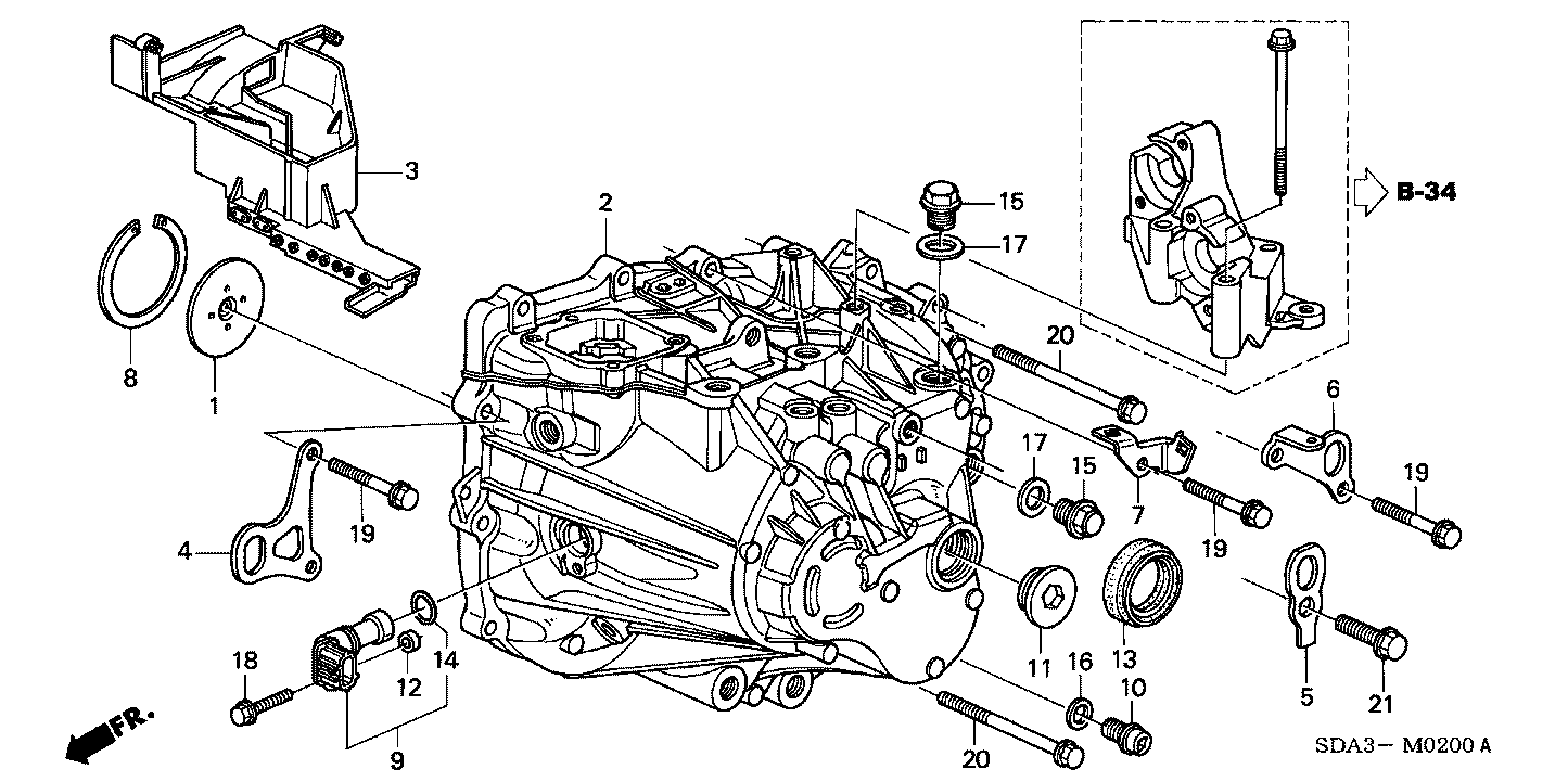 Genuine Honda 91205-PL3-B01 Drive Axle Oil Seal