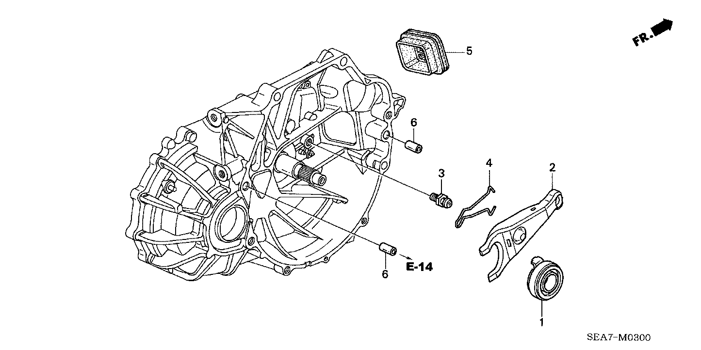 Honda 22810-PPT-003 Genuine  Clutch Release Bearing
