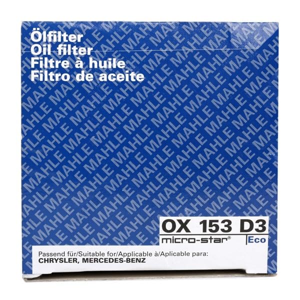 MAHLE OX 153D3 ECO Oil Filter — product photo 6