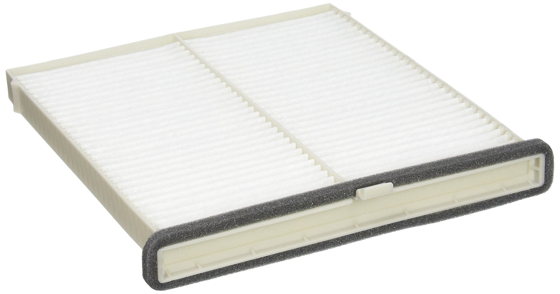 Genuine Mazda KD45-61-J6X cabin air filter - front view with foam seal