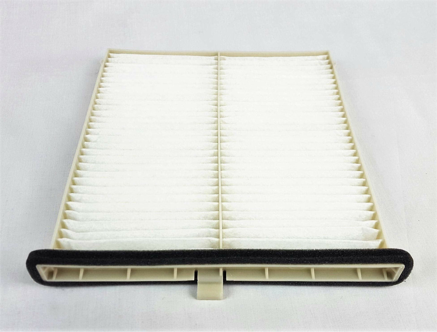 Mazda KD45-61-J6X cabin air filter - rear view of pleated media