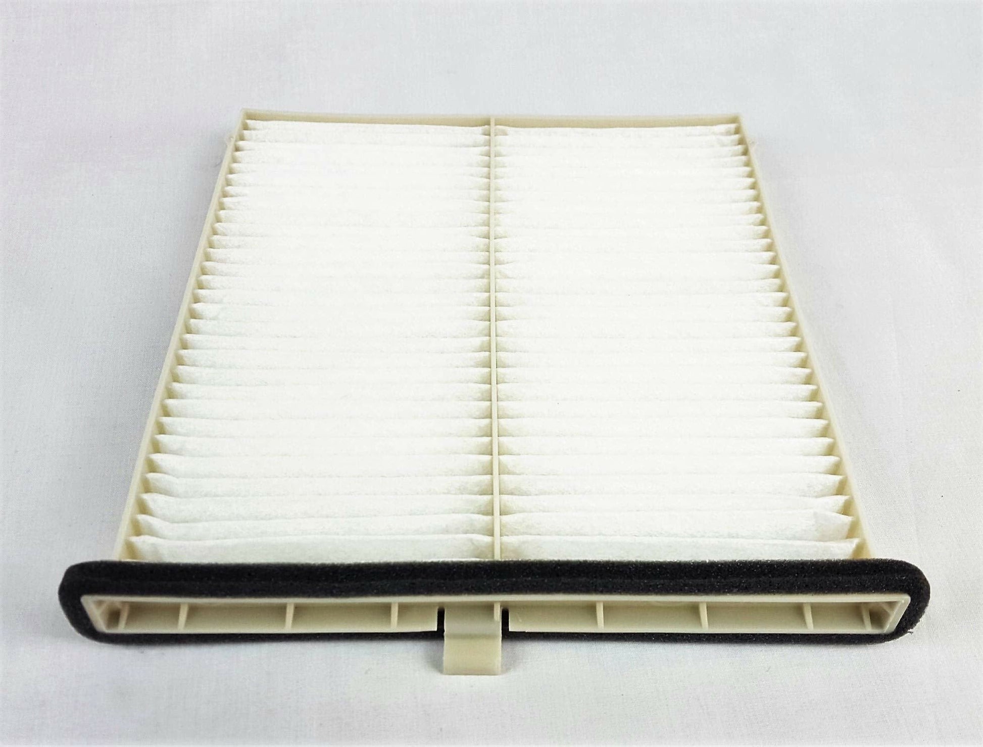Mazda KD45-61-J6X cabin air filter - rear view of pleated media