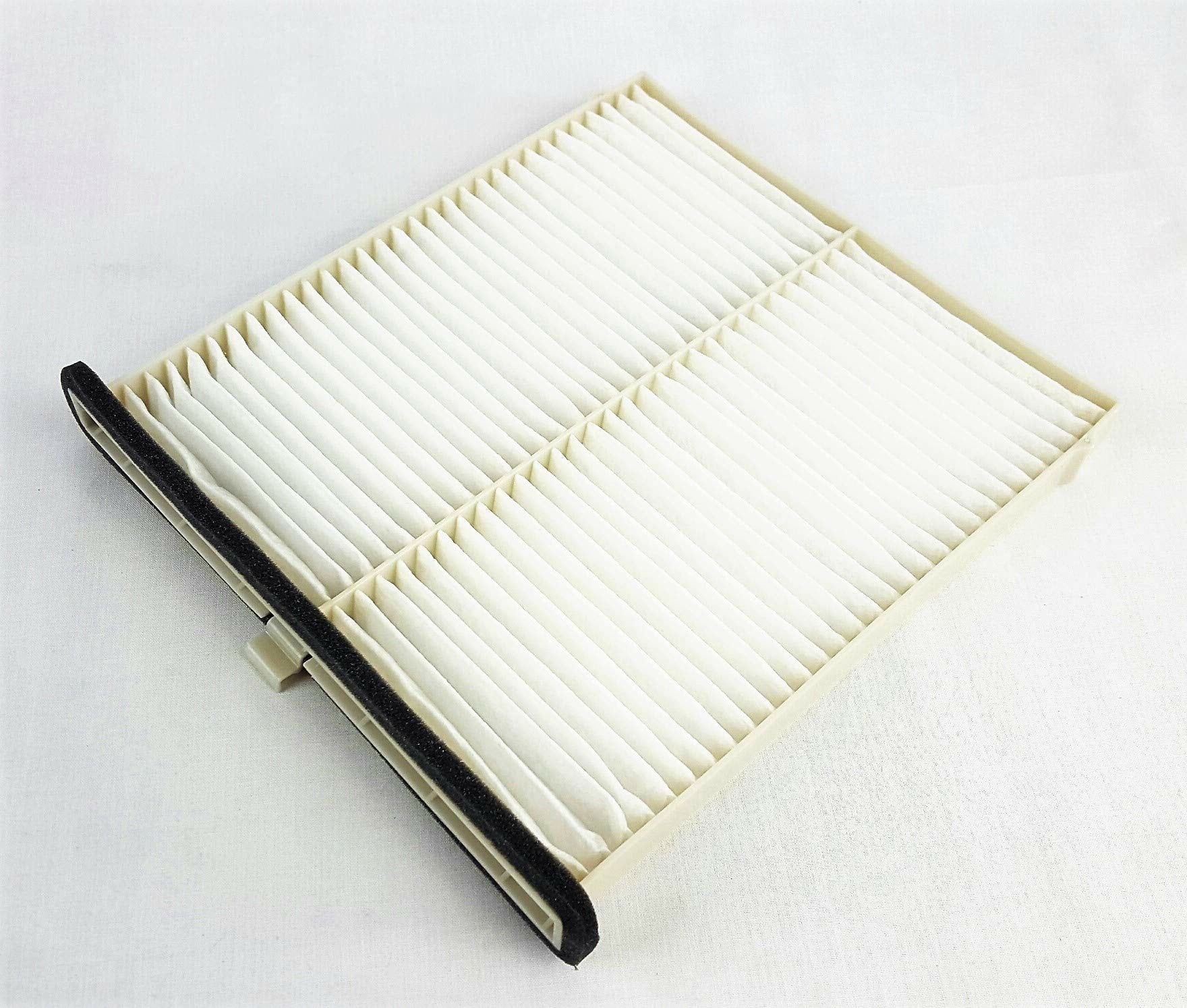 Mazda KD45-61-J6X cabin air filter - pleated filter media close-up
