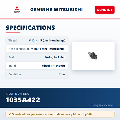 Mitsubishi 1035A422 — specifications infographic