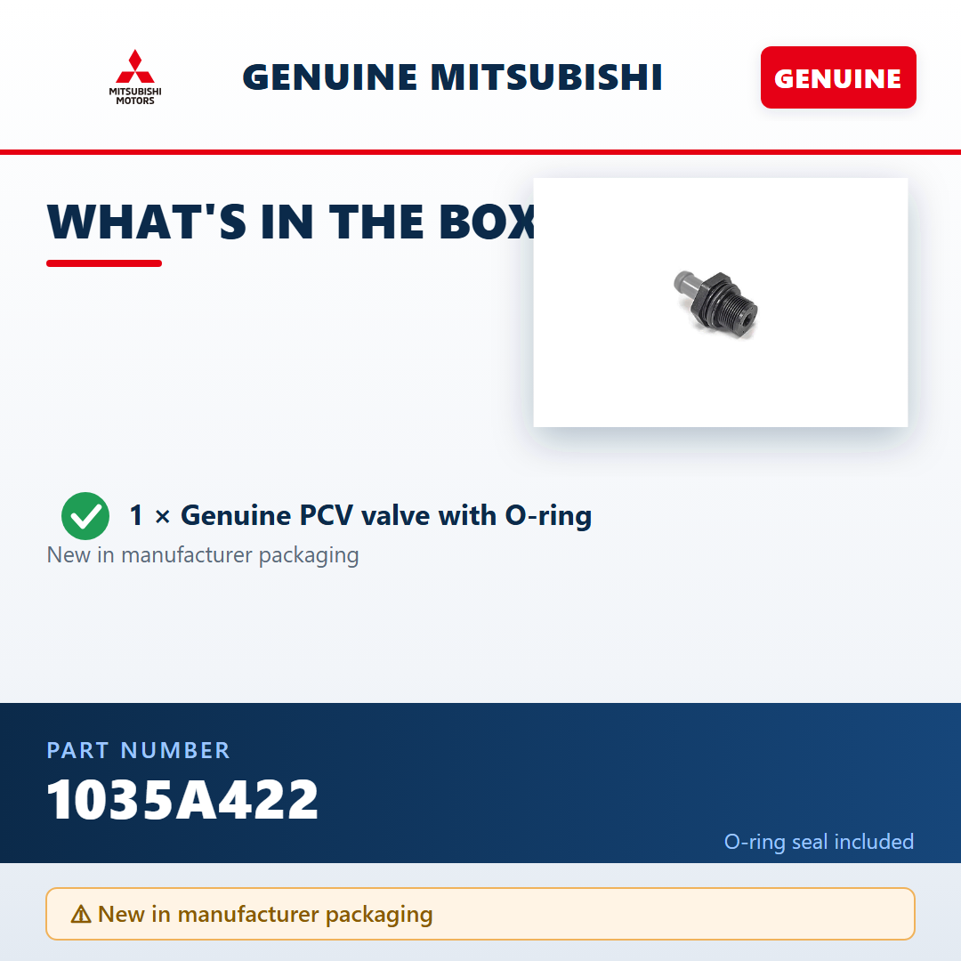 Mitsubishi 1035A422 — package contents infographic