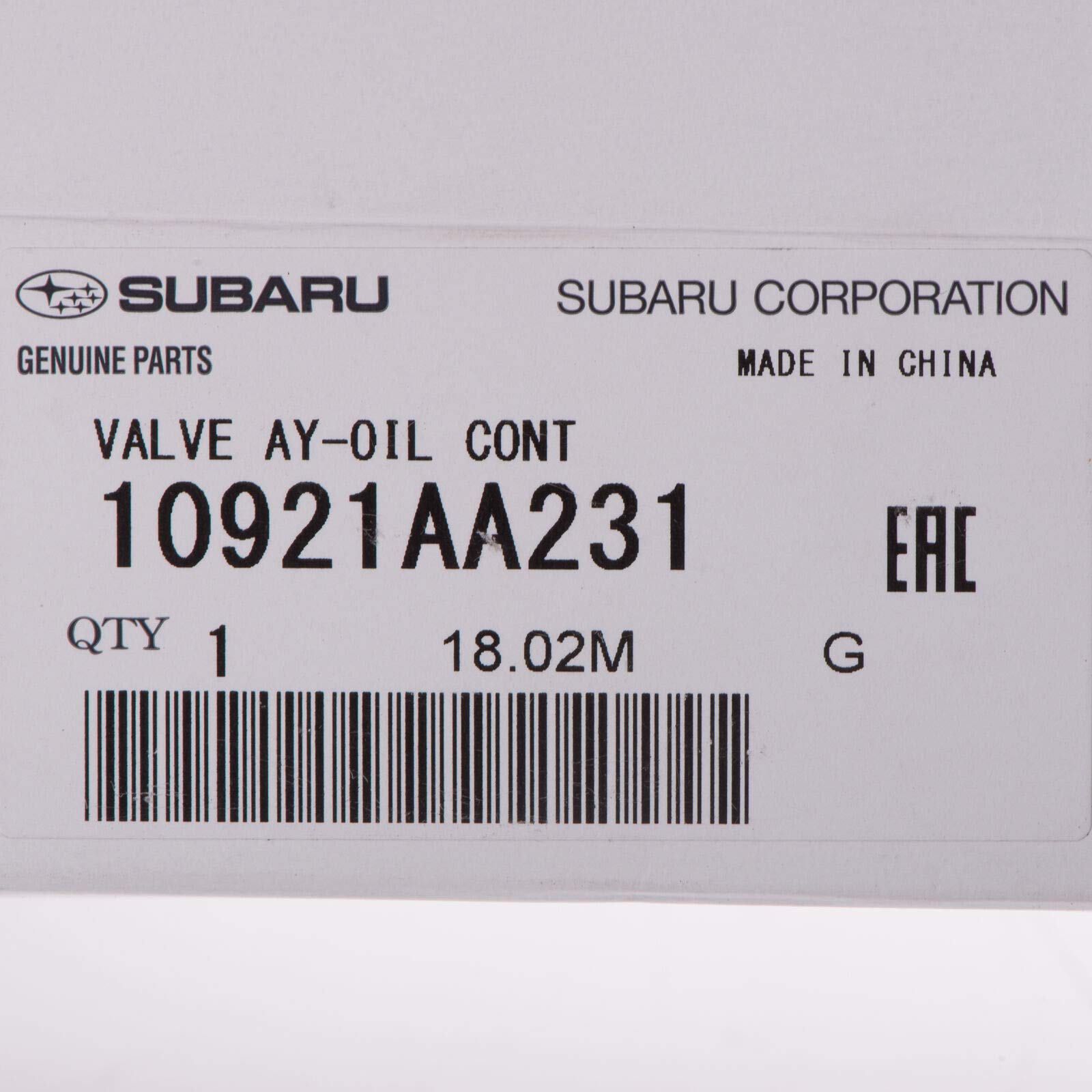 Genuine Subaru 10921AA231 AVCS Oil Control Valve — product photo 2