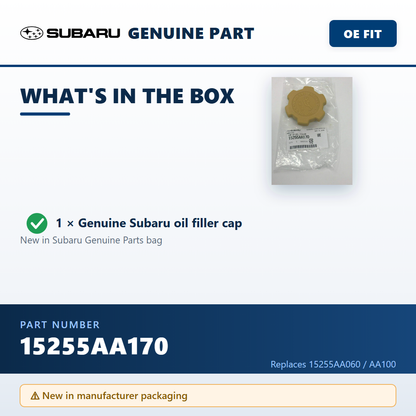 Subaru 15255AA170 — package contents infographic