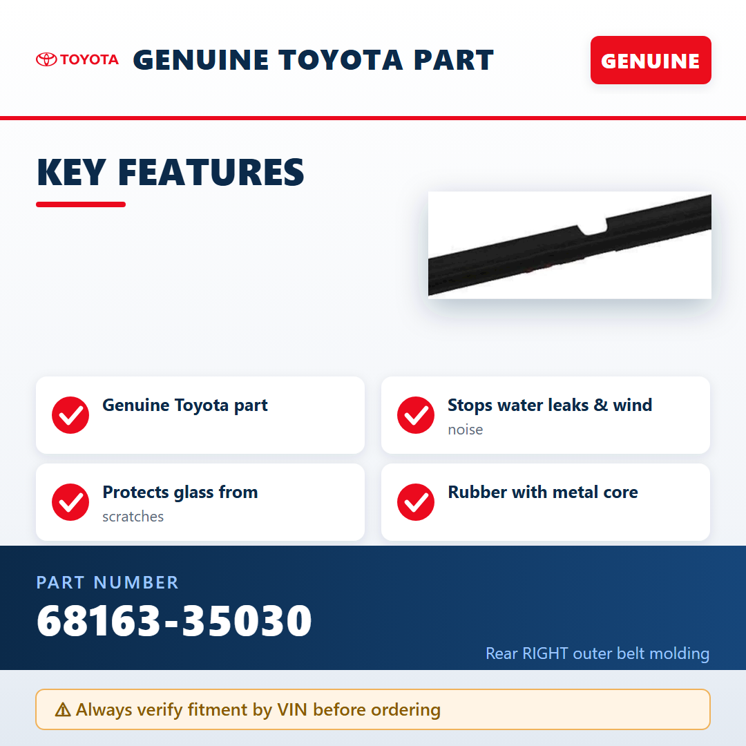 Toyota 68163-35030 — key features infographic