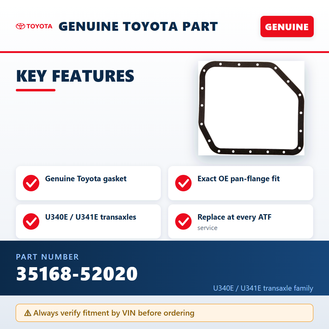 Toyota 35168-52020 — key features infographic