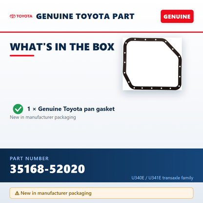 Toyota 35168-52020 — package contents infographic